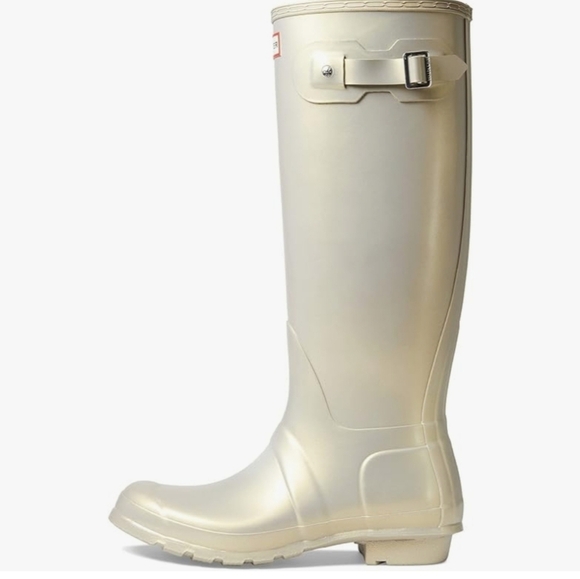 New Hunter Tall Nebula Pale Gold Rain Boots New Size 9 US - No Box - Picture 4 of 13